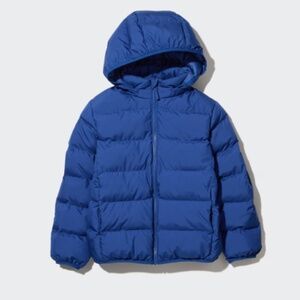 Uniqlo Pufftech Hooded Lightweight Packable Jacket winter coat  Blue Size 13Y